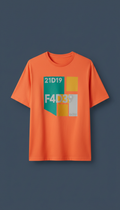 Pop Orange graphic tee