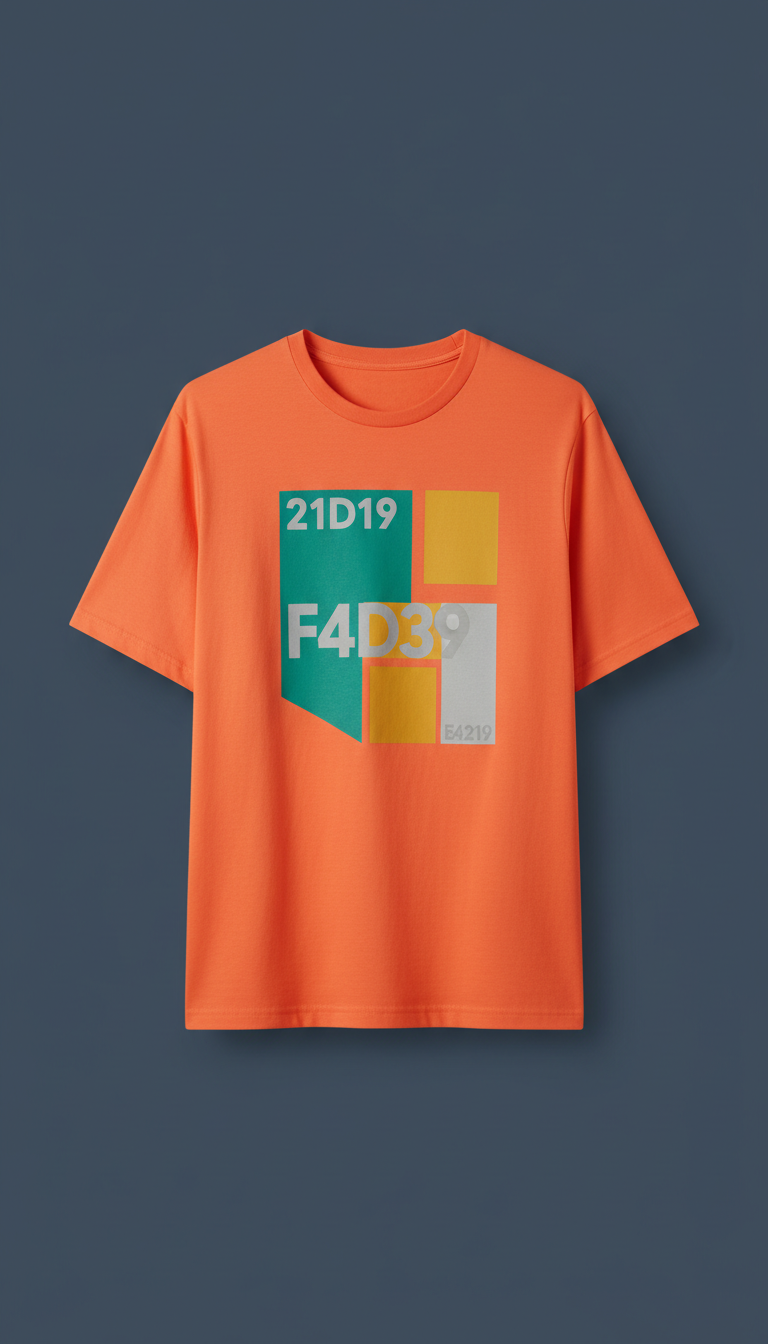Pop Orange graphic tee