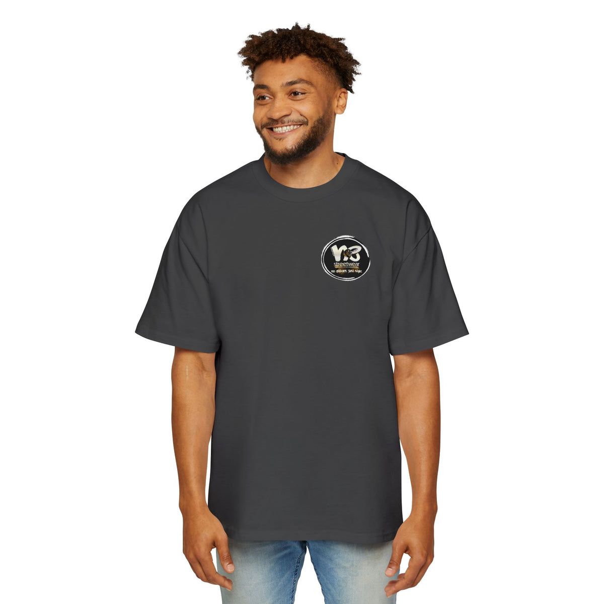 Los Dodgers Baseball Oversized Tee — Back Graphic Bat, Cap & Script Logo