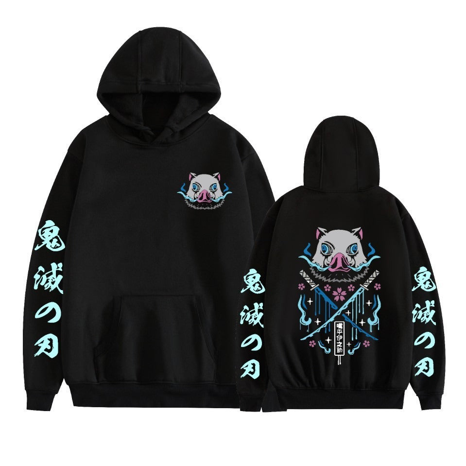 Hot selling anime day hoodie casual loose trend black hoodie men's and women's jackets