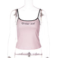 Women's Streetwear Crop Top, Sleeveless, One-Shoulder, Printed, Fitted Tank Top