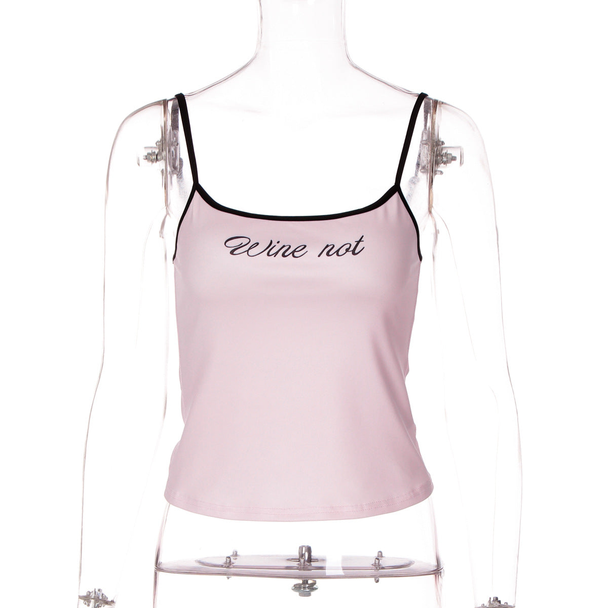 Women's Streetwear Crop Top, Sleeveless, One-Shoulder, Printed, Fitted Tank Top