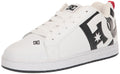 DC Mens Court Graffik SQ Low Top Casual Skate Shoe White/Black/Black 8.5