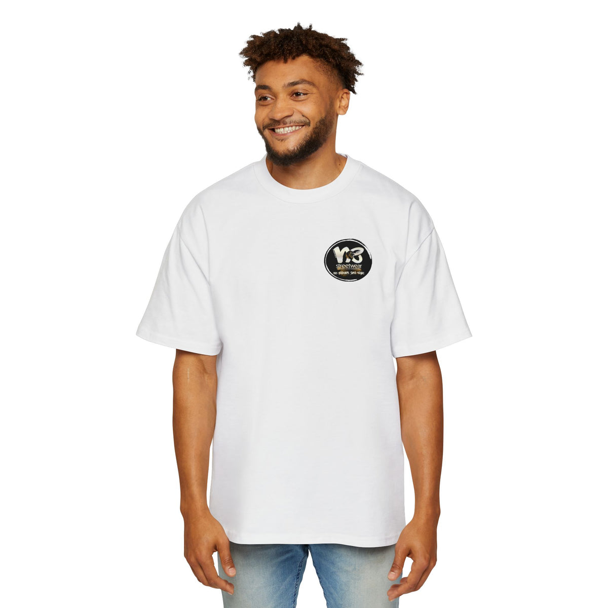 Los Dodgers Baseball Oversized Tee — Back Graphic Bat, Cap & Script Logo