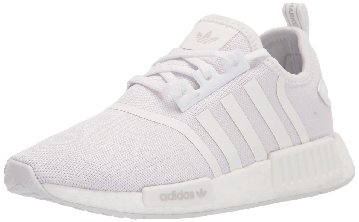 adidas Originals Kids NMD_R1s Skate Shoe White/White/Grey 10 US Unisex Toddler
