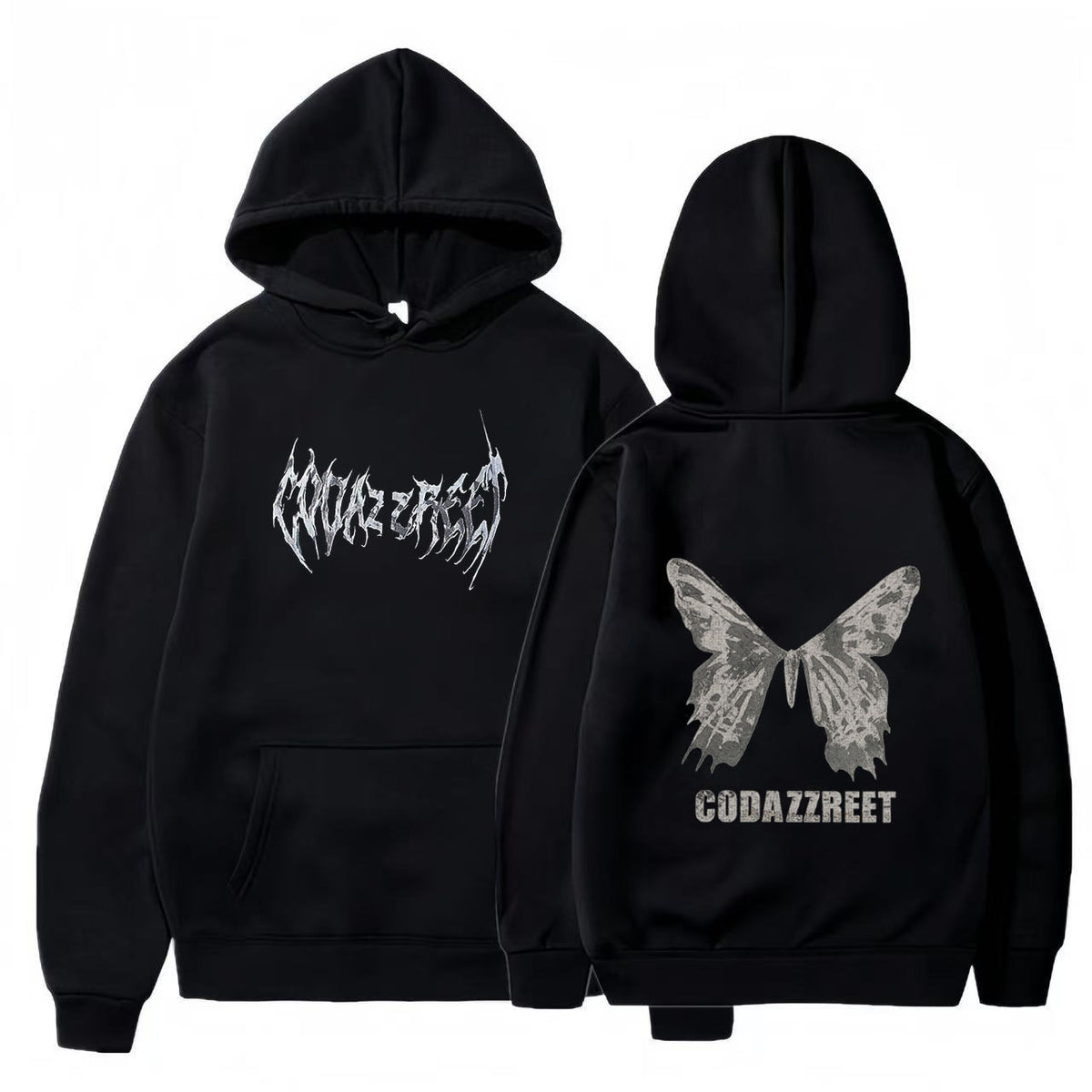 Style Hooded Sweatshirt for Men and Women, Hip Hop Butterfly Hoodie Streetwear Jacket Top
