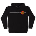 SANTA CRUZ Mens Pullover Hooded Sweatshirt Classic Dot Skate Sweatshirt - Black Size: Small