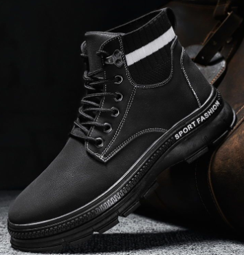 Trendy High-Top Men's Shoes in Korean Style