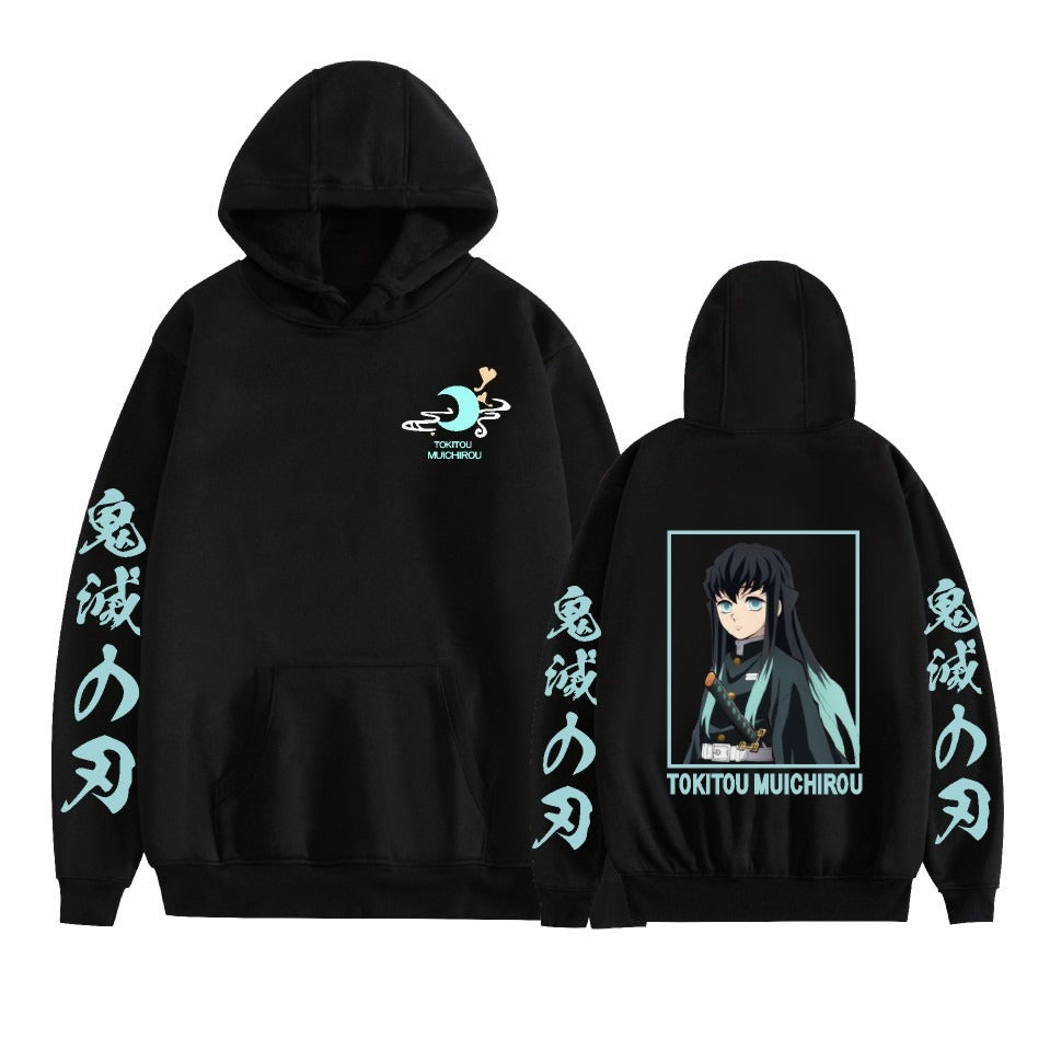 Hot selling anime day hoodie casual loose trend black hoodie men's and women's jackets