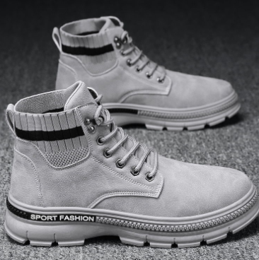 Trendy High-Top Men's Shoes in Korean Style