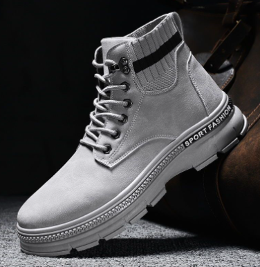 Trendy High-Top Men's Shoes in Korean Style
