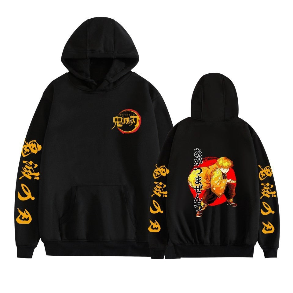 Hot selling anime day hoodie casual loose trend black hoodie men's and women's jackets