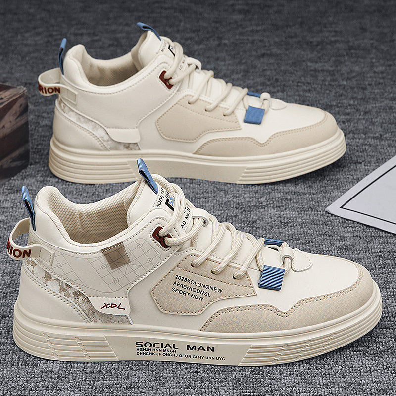 Trendy Mid-top Shock-absorbing Casual Men's Shoes