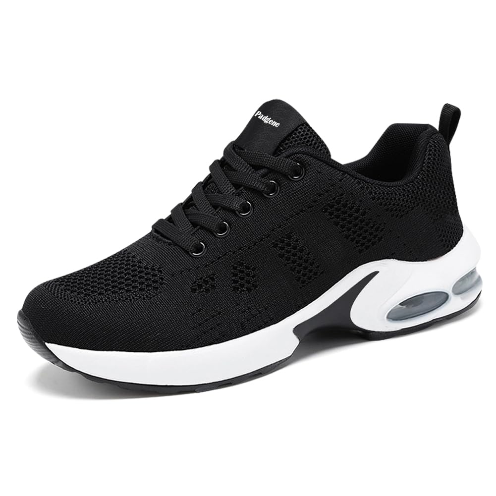 Padgene Womens Sneakers Air Cushion Running Shoes Lightweight Tennis Walking Shoes Mesh Breathable Gym Work Fashion Sneakers Athletic Comfortable Casual
