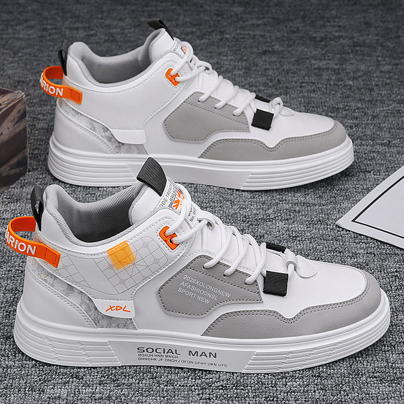 Trendy Mid-top Shock-absorbing Casual Men's Shoes
