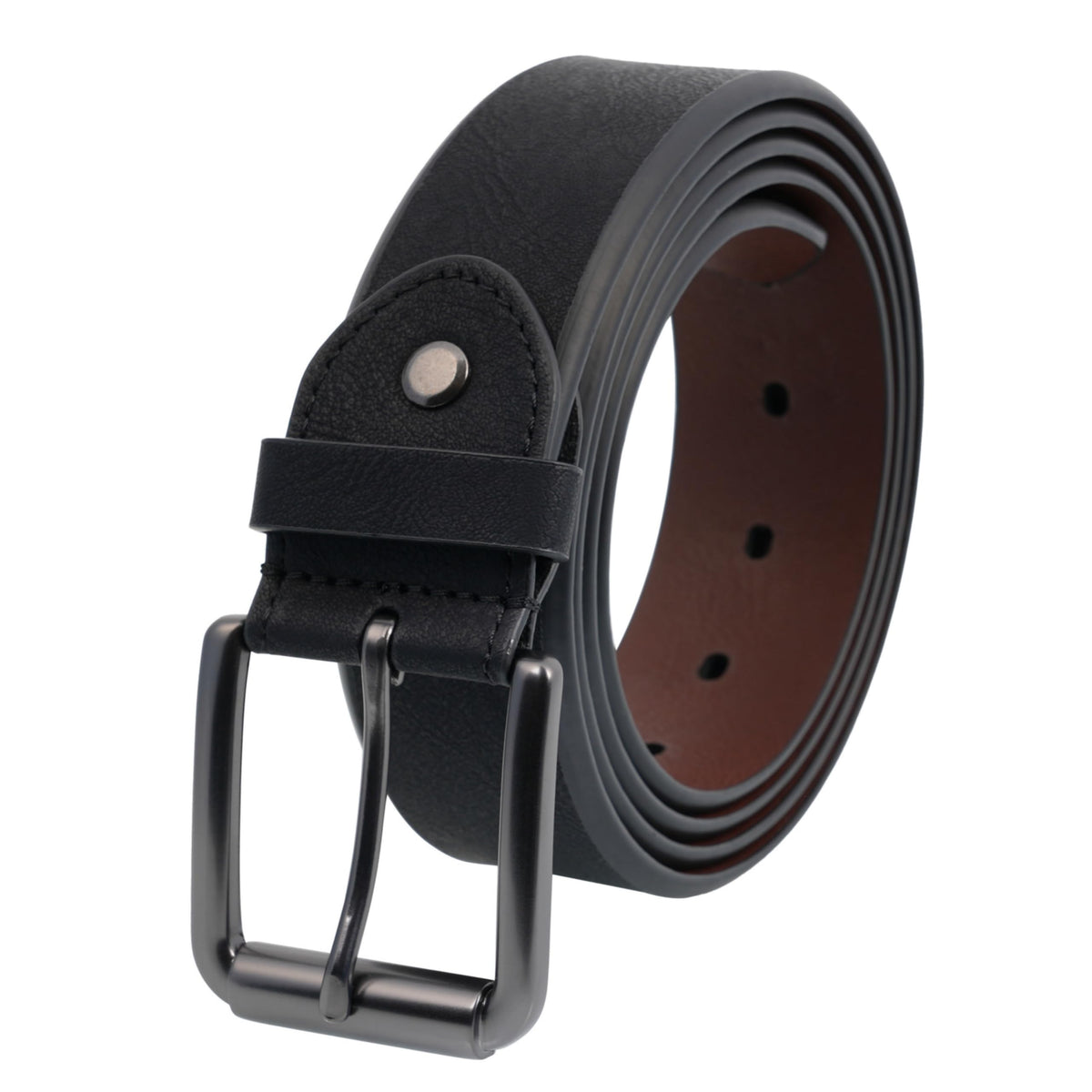 BelePala Mens Belts Black Big and Tall Belts for Men Dress Jeans 44 & 46 Inch