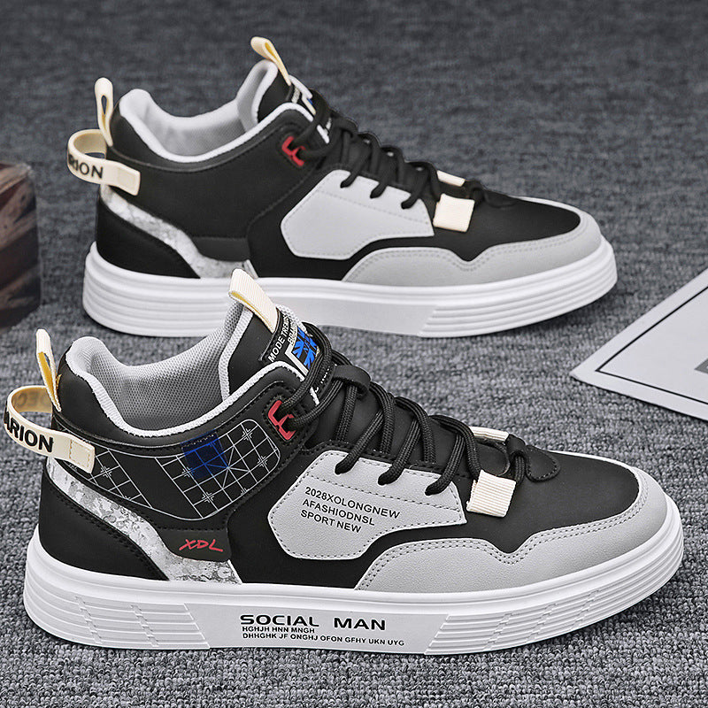 Trendy Mid-top Shock-absorbing Casual Men's Shoes