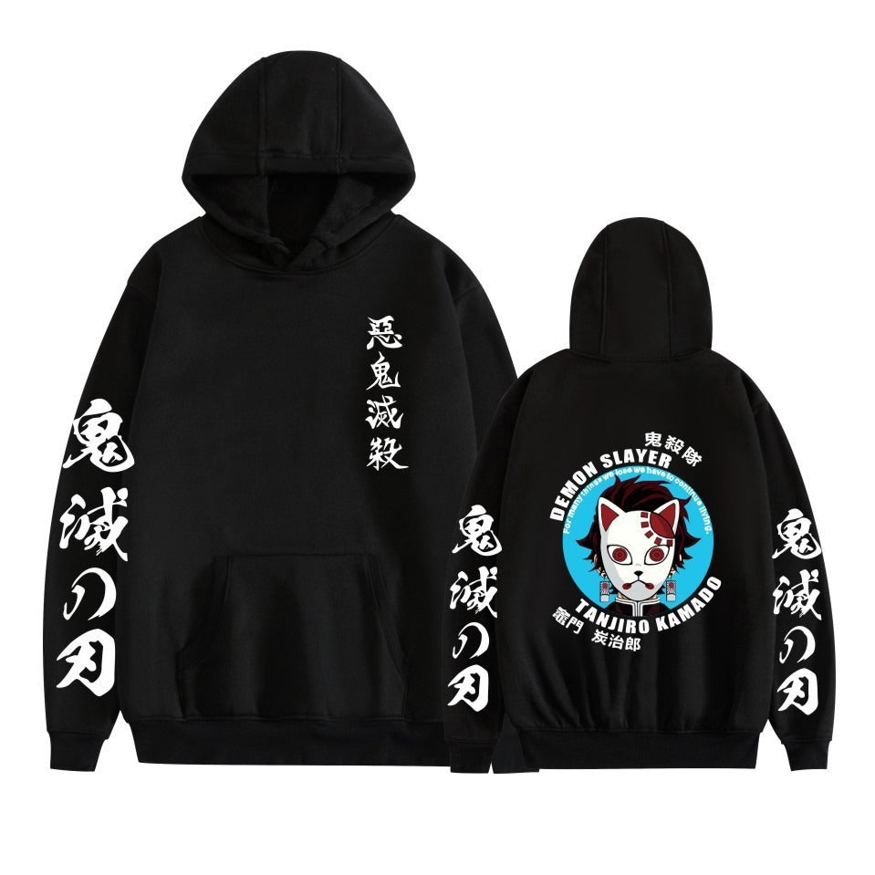 Hot selling anime day hoodie casual loose trend black hoodie men's and women's jackets