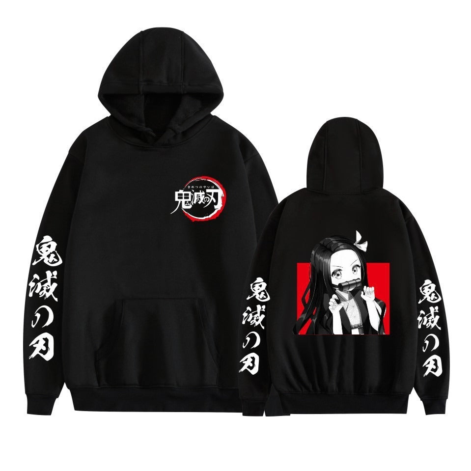 Hot selling anime day hoodie casual loose trend black hoodie men's and women's jackets