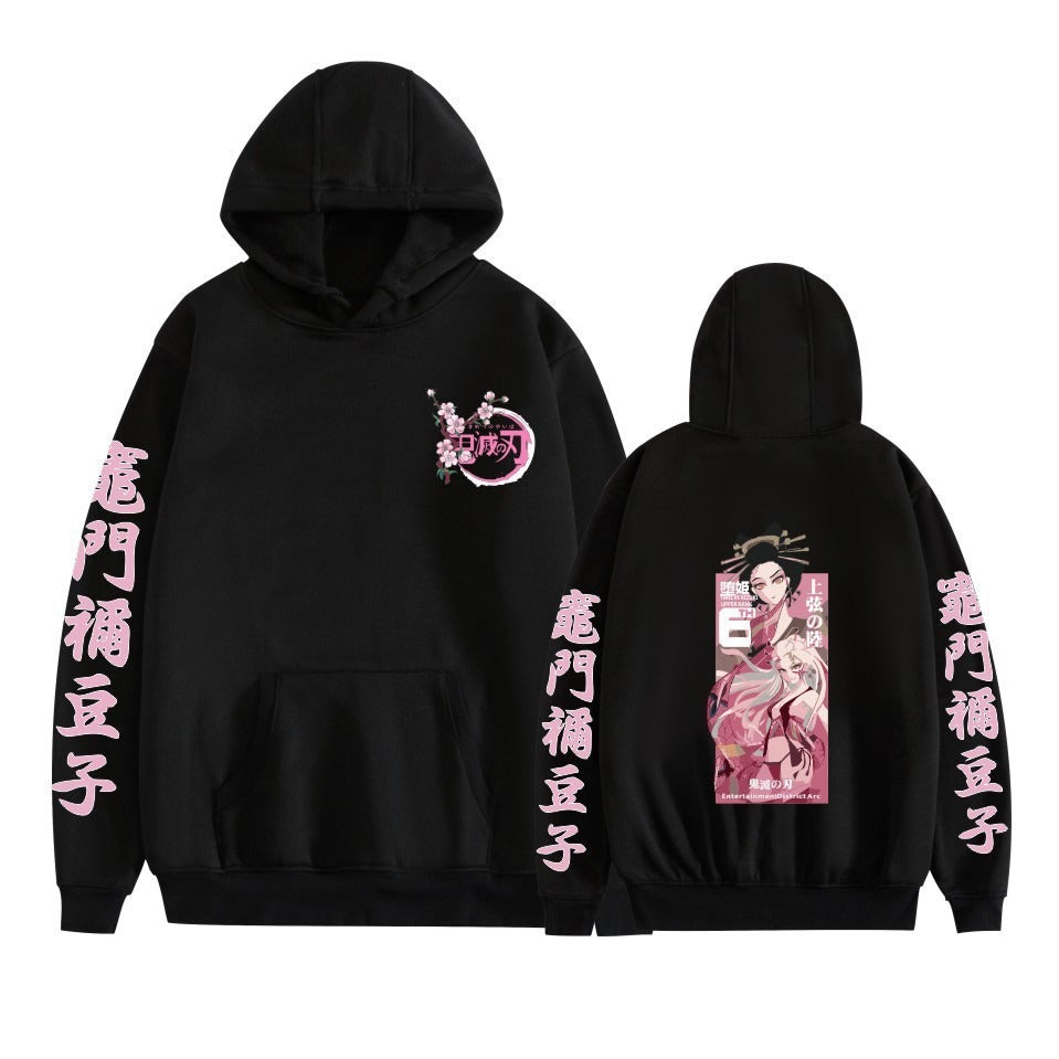 Hot selling anime day hoodie casual loose trend black hoodie men's and women's jackets