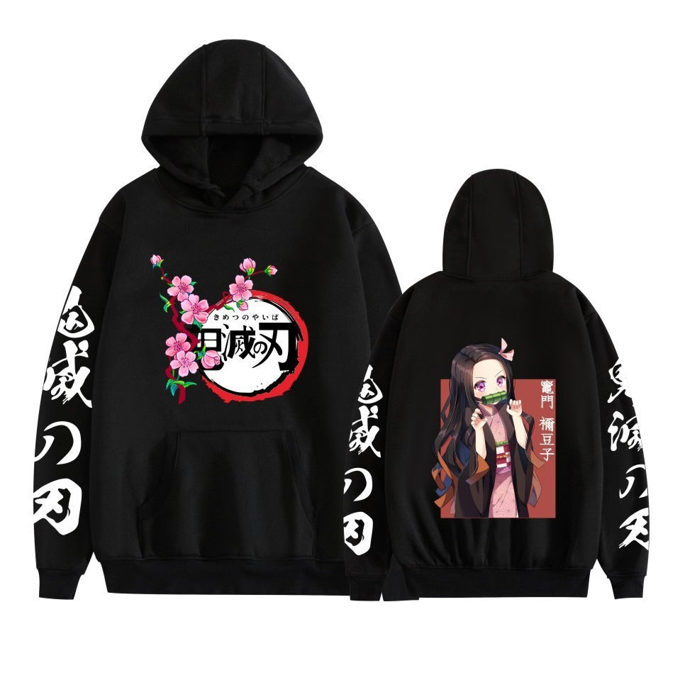 Hot selling anime day hoodie casual loose trend black hoodie men's and women's jackets