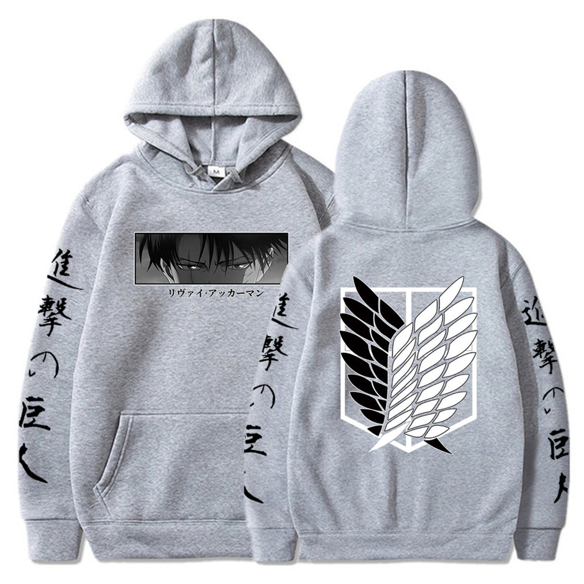 Spring and Autumn Hooded Hoodies Attack Giant's Hot Selling Surrounding Print Pullover Men's and Women's Hoodies