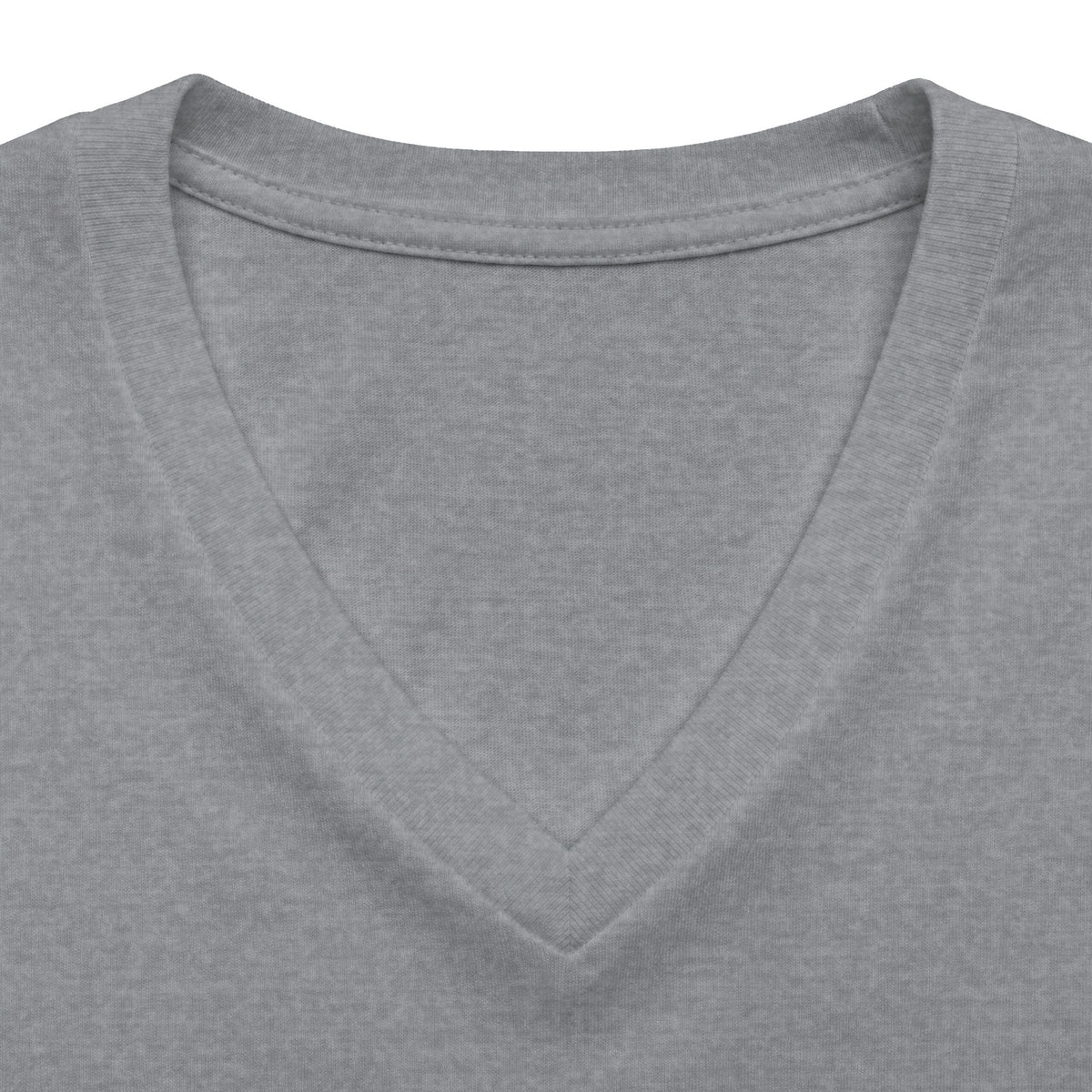 V-Neck Women's Relaxed Tee with Chest Logo — Casual Everyday Shirt