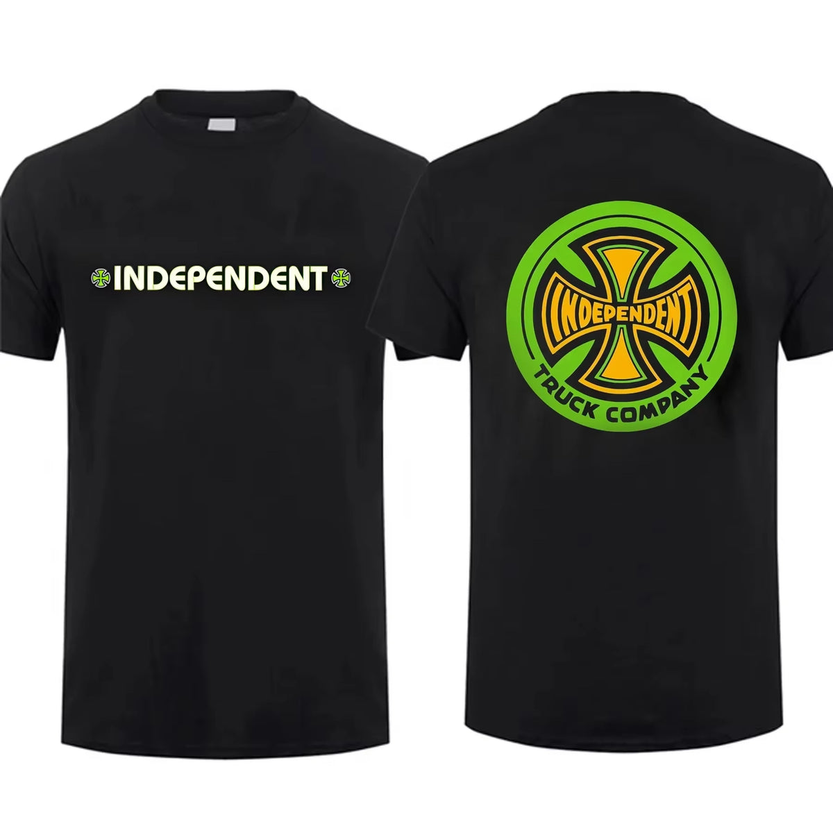 Casual Independent Skateboard Set Wear Men's T-shirt Sp