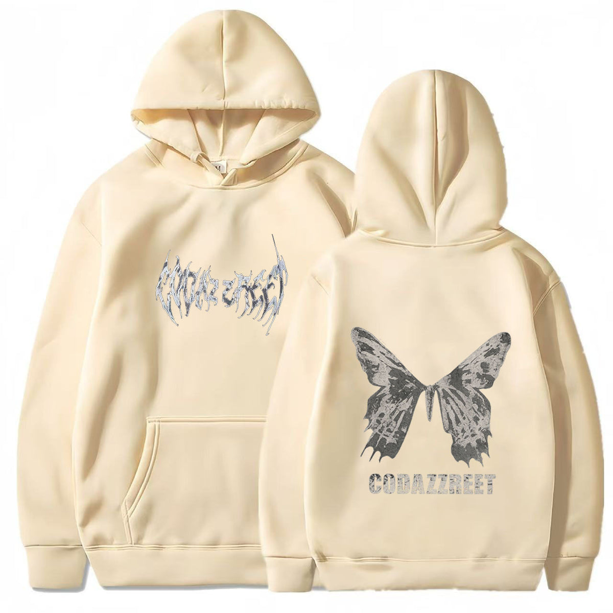 Style Hooded Sweatshirt for Men and Women, Hip Hop Butterfly Hoodie Streetwear Jacket Top