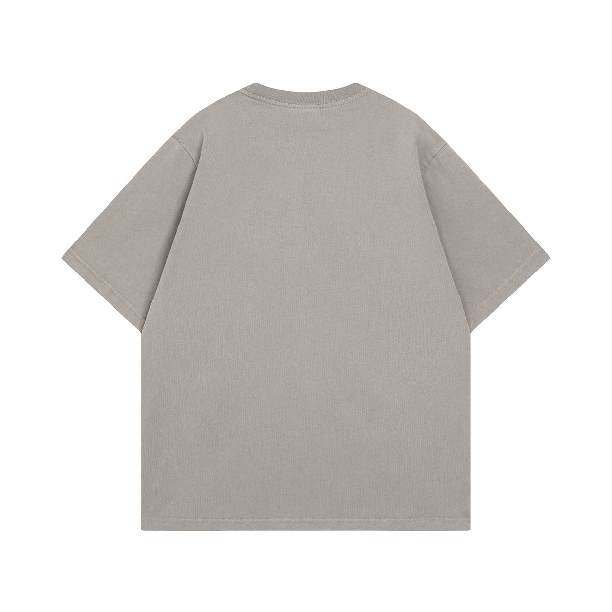 Streetwear High Street  Salt-Wash Design Crew Neck Short Sleeve T-Shirt Unisex  Loose Casual Top