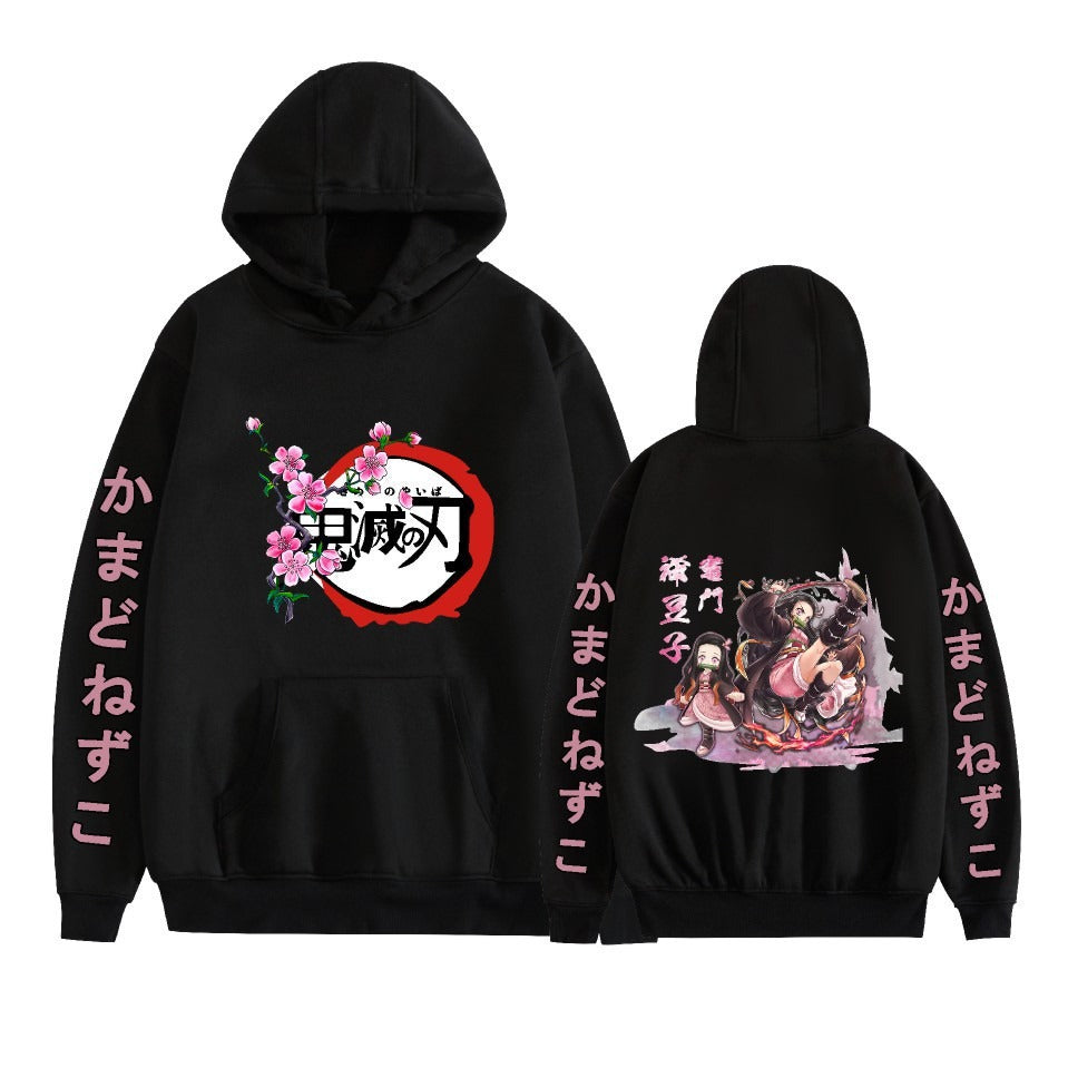 Hot selling anime day hoodie casual loose trend black hoodie men's and women's jackets