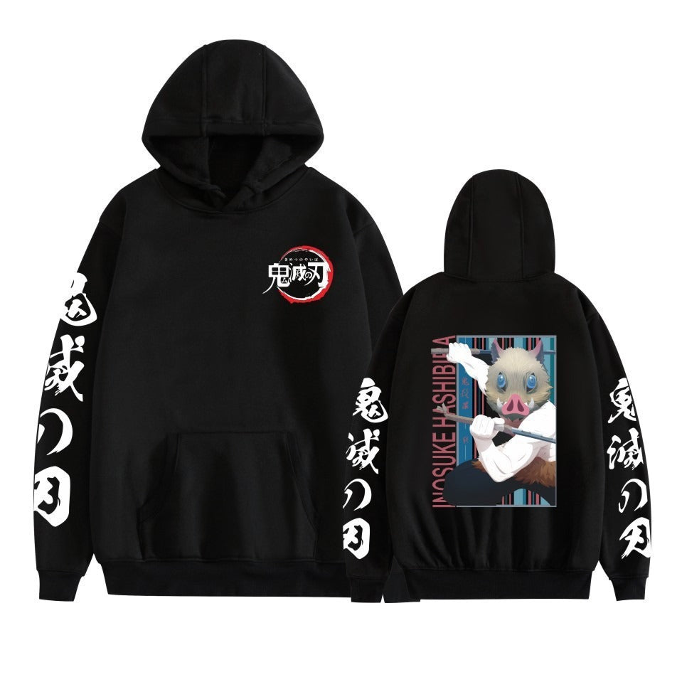 Hot selling anime day hoodie casual loose trend black hoodie men's and women's jackets