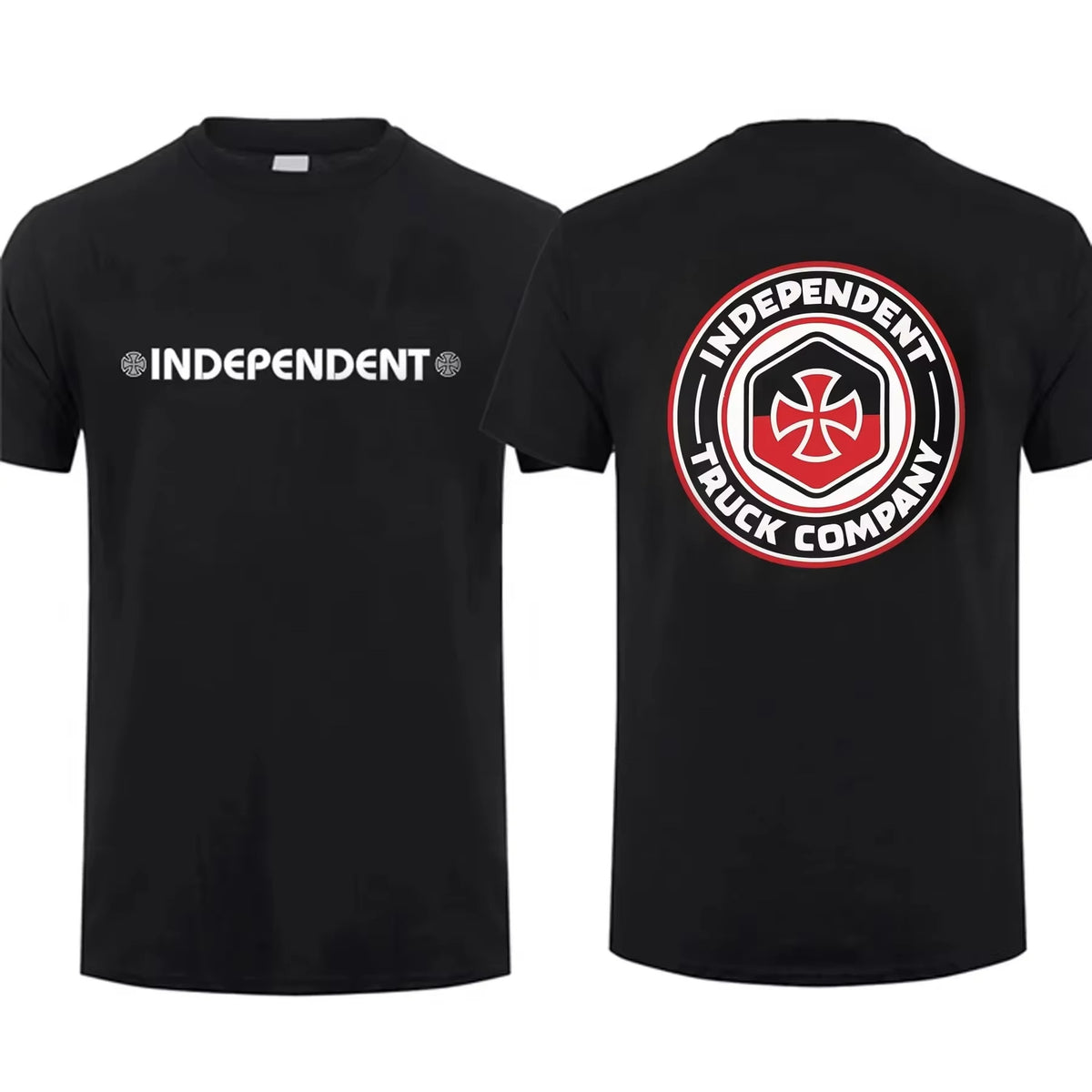 Casual Independent Skateboard Set Wear Men's T-shirt Sp