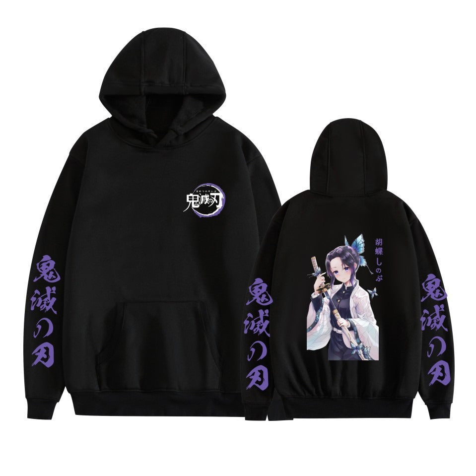 Hot selling anime day hoodie casual loose trend black hoodie men's and women's jackets