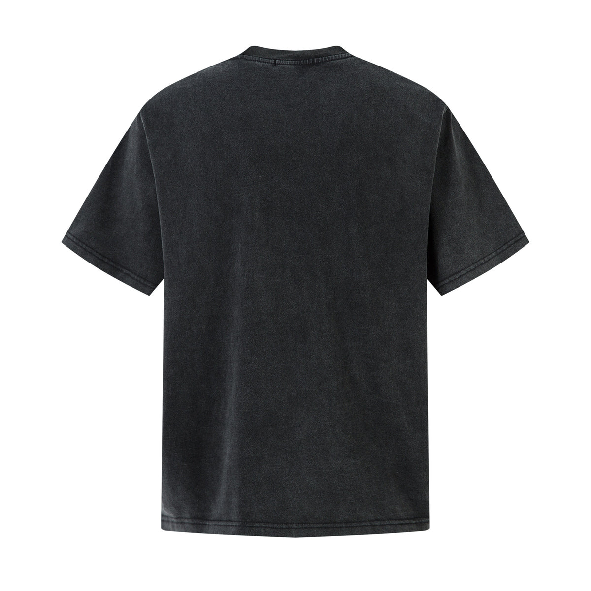 Streetwear Washed Snake Design Short Sleeve T-Shirt Men's  Personalized Loose Couple Top
