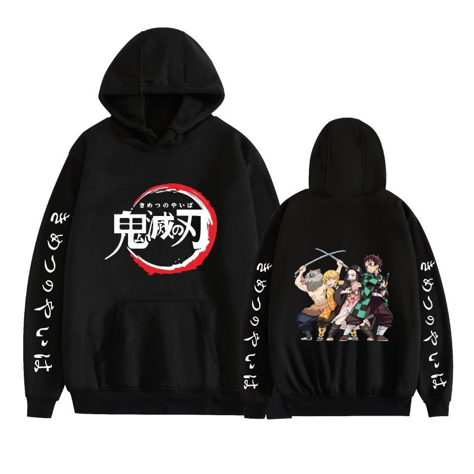 Hot selling anime day hoodie casual loose trend black hoodie men's and women's jackets