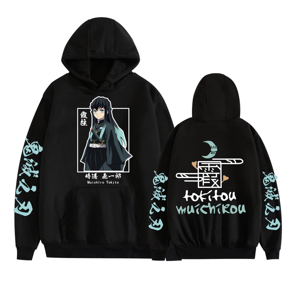 Hot selling anime day hoodie casual loose trend black hoodie men's and women's jackets