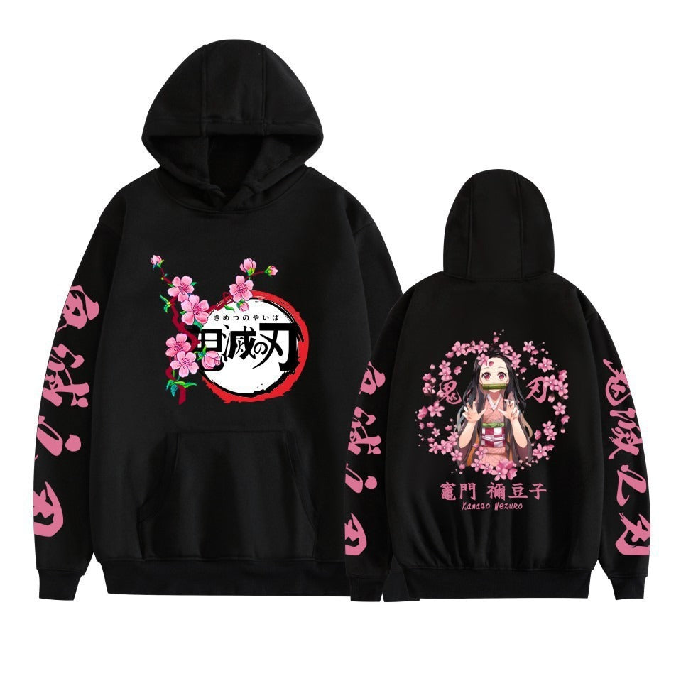 Hot selling anime day hoodie casual loose trend black hoodie men's and women's jackets