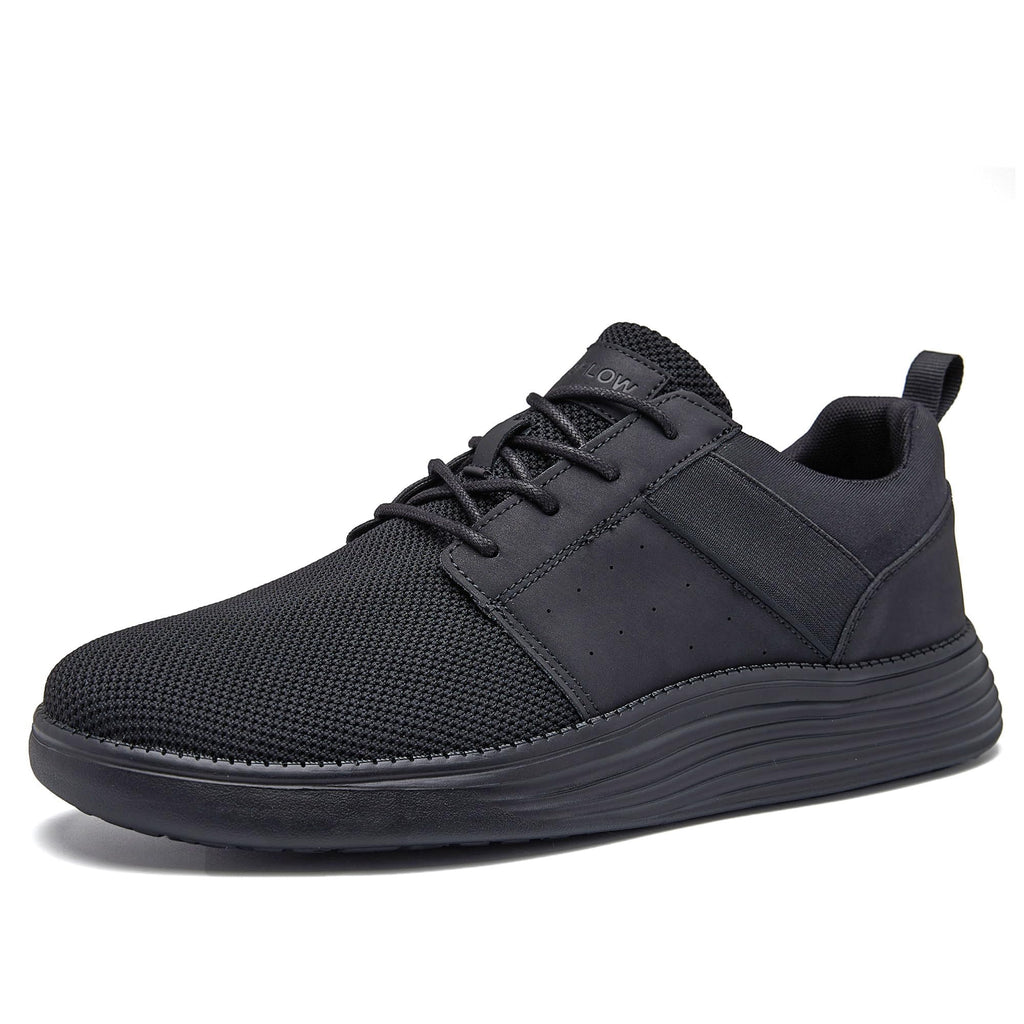 Mens Casual Dress Shoes Fashion Lightweight Walking Shoes Comfortable Breathable Sneakers Business Oxfords Gym Tennis Athletic Comfortable Breathable ALLBLACK 11.5