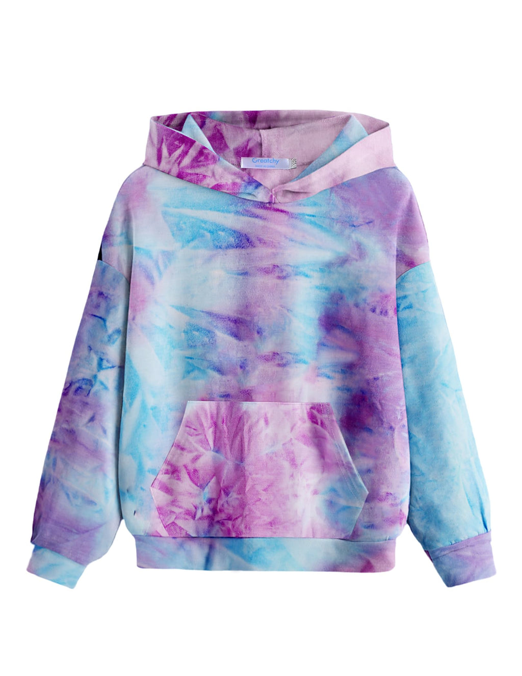 Arshiner Girls Tie Dye Sweatshirts Loose Casual Cute Hoodies for Teens Long Sleeve Pullover Tops Tie Dye Sweatshirt Girls Girls Hoodies Size 8-10