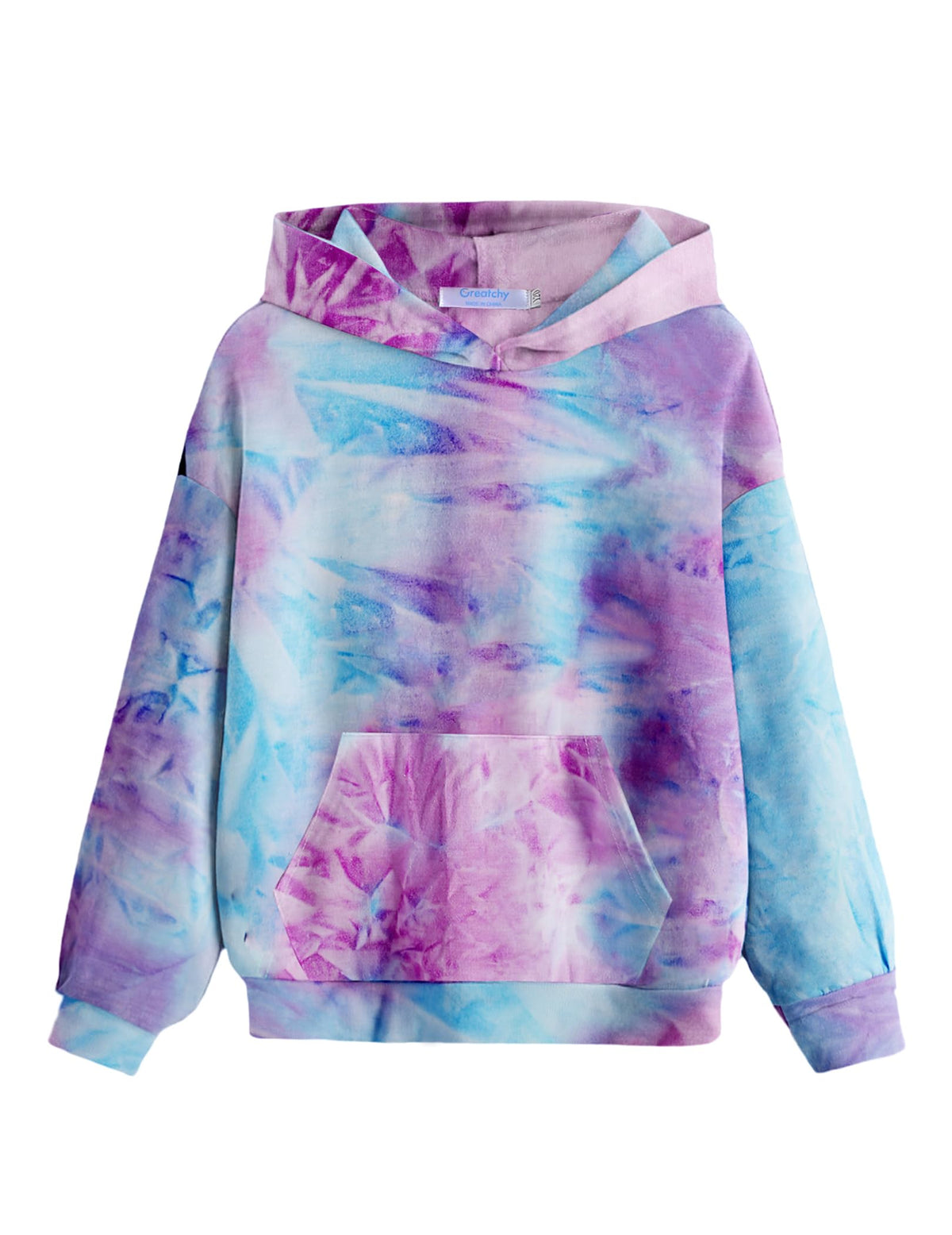 Arshiner Girls Tie Dye Sweatshirts Loose Casual Cute Hoodies for Teens Long Sleeve Pullover Tops Tie Dye Sweatshirt Girls Girls Hoodies Size 8-10
