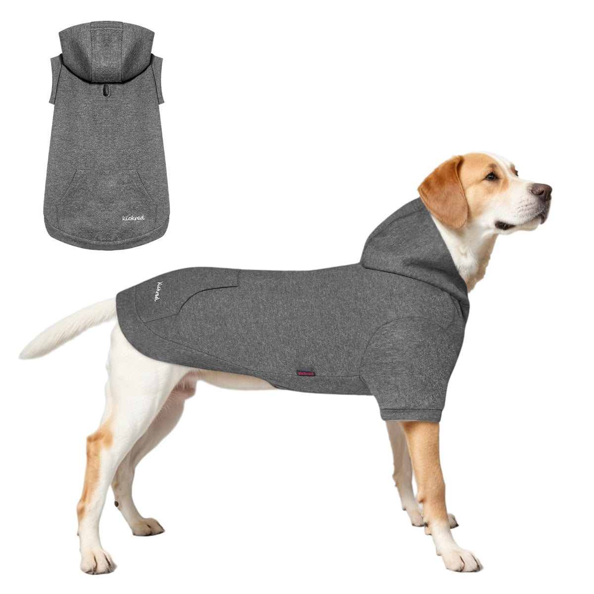 Basic Dog Hoodie with Hat & Leash Hole