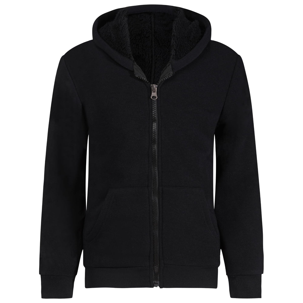 Victory League Boys Hoodie Boys Fashion Boys Sweatshirts Boys Zip Up Hoodie Kids Sweatshirts Boys Boys Sweater 5-16 (US Age 14 Years 16 Years Black)