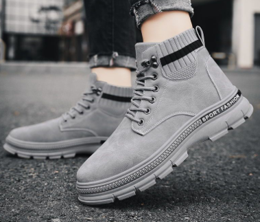 Trendy High-Top Men's Shoes in Korean Style