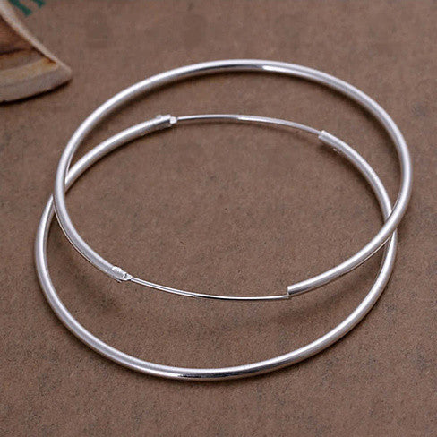 Hulamina Hoops 925 Sterling Silver Earrings