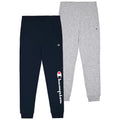 Champion Boys Sweatpants for Kids 2 Pack Athletic Boys Jogger Pants Navy-Heather Grey