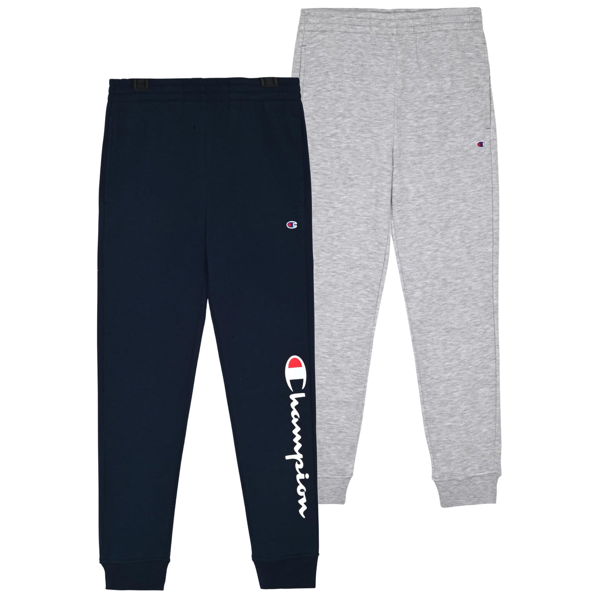 Champion Boys Sweatpants for Kids 2 Pack Athletic Boys Jogger Pants Navy-Heather Grey