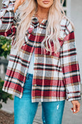 Keily Plaid Pocketed Shacket-0